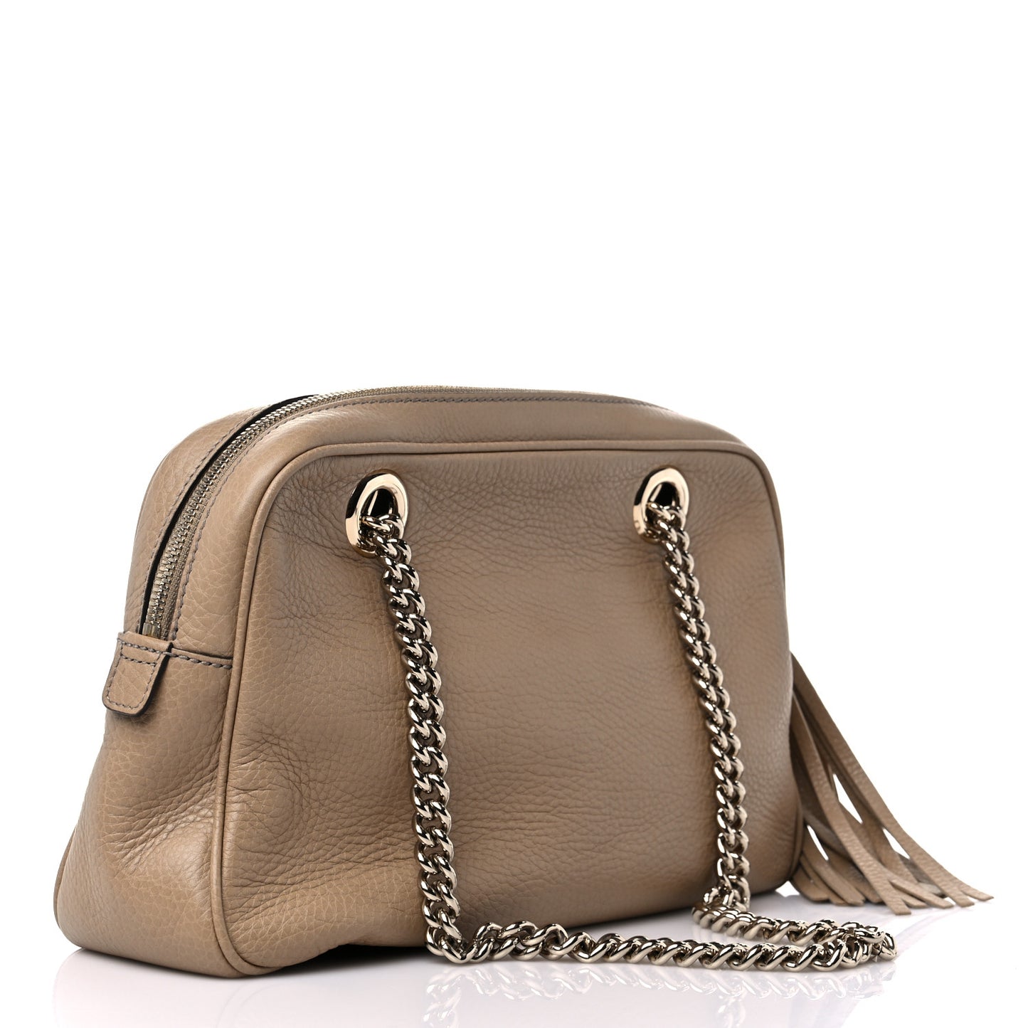 Pebbled Calfskin Small Soho Bowler Camelia