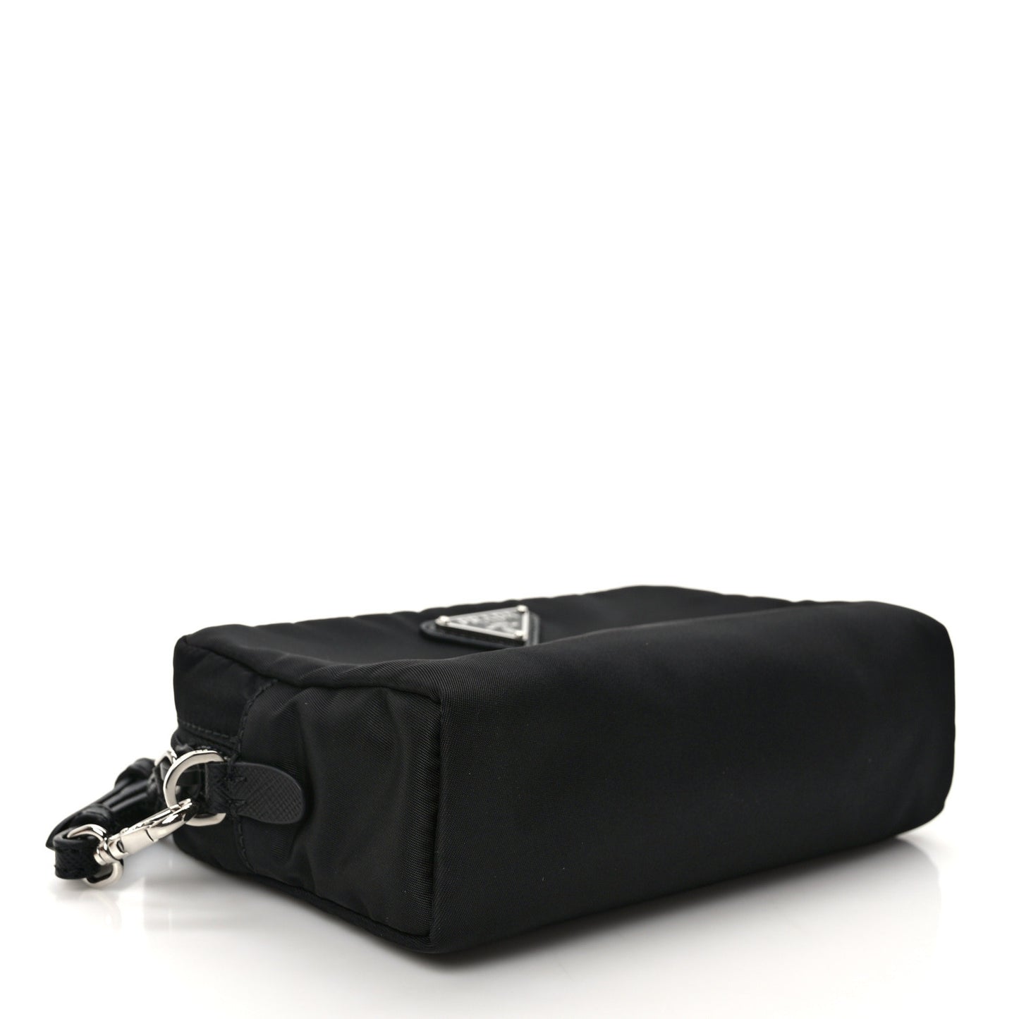 Tessuto Nylon Saffiano Wristlet Black