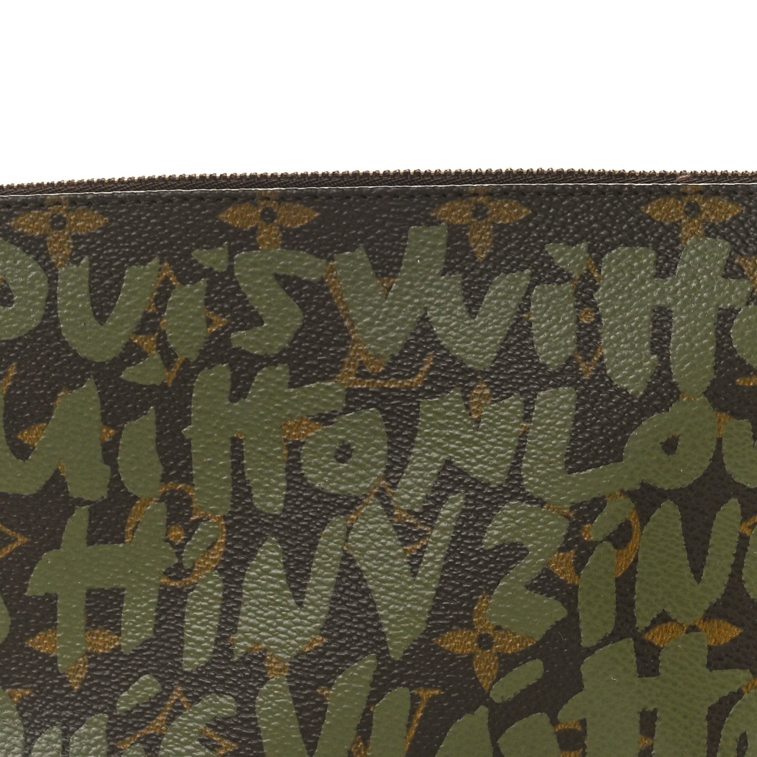 Louis Vuitton Monogram Graffiti Pochette Accessories Kaki 8 of 11