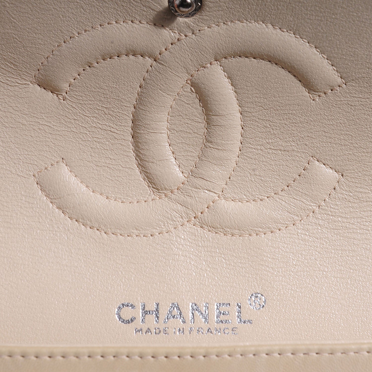 Chanel Lambskin Medium Double Flap Light Beige 5 of 8