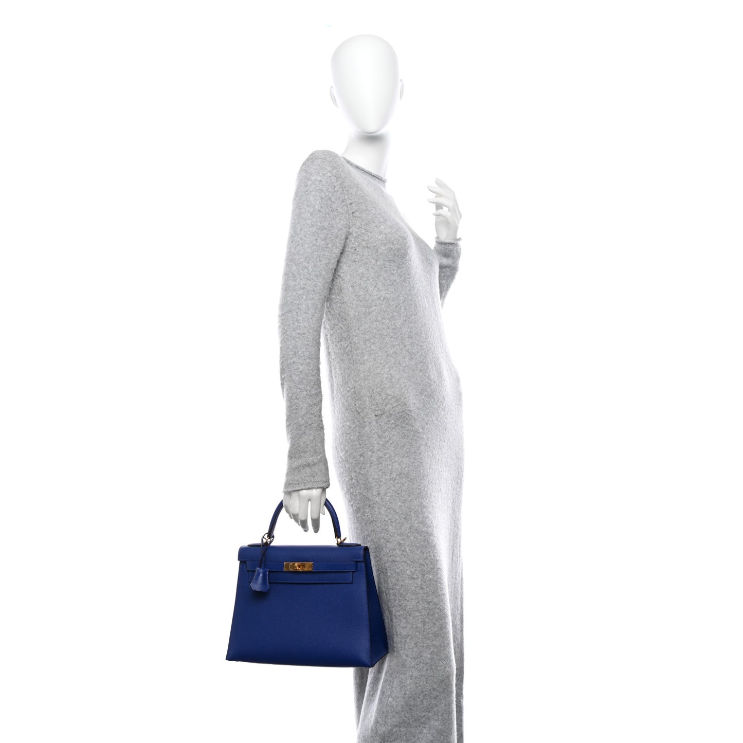Epsom Kelly Sellier 28 Bleu Electrique