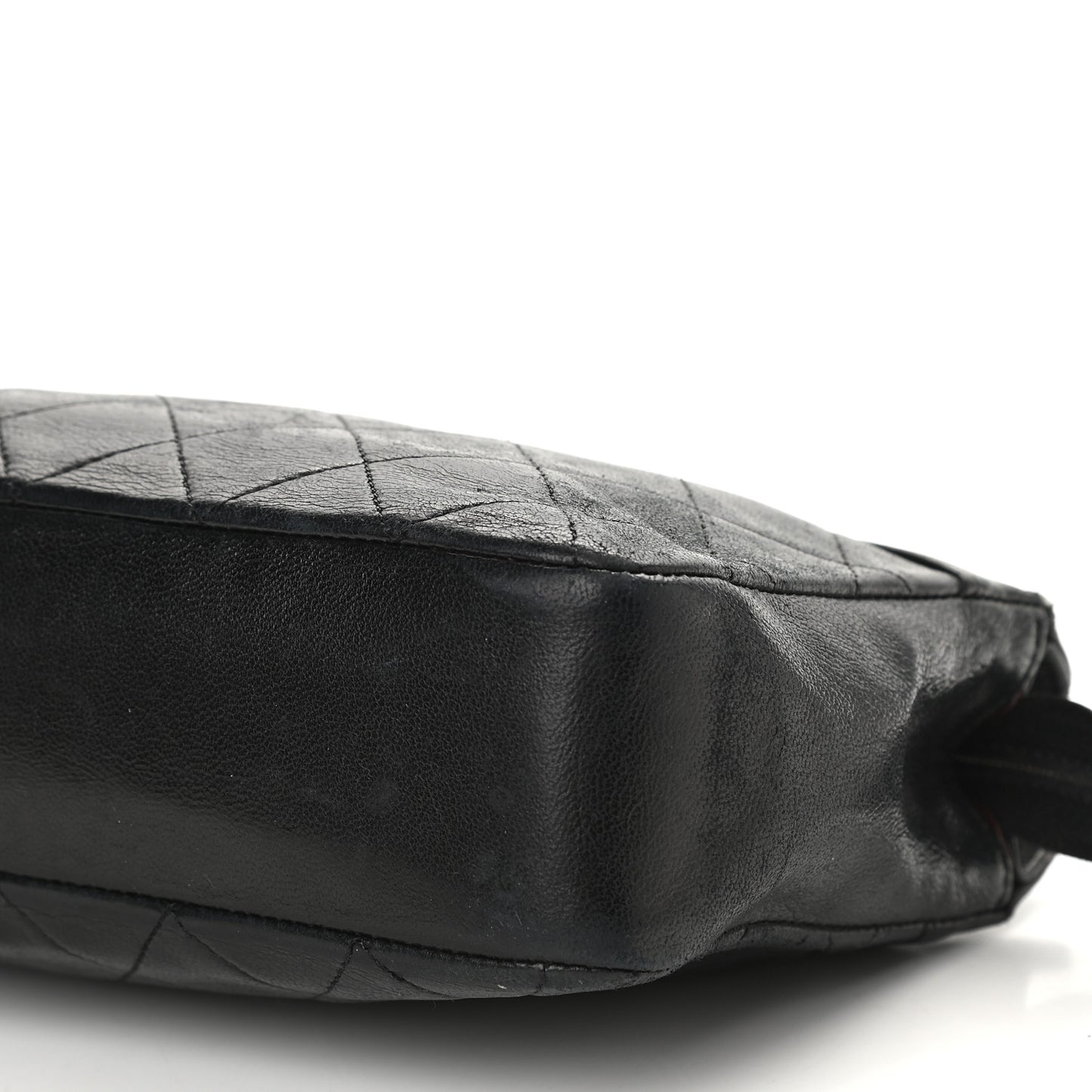 Lambskin Quilted Shoulder Bag Black