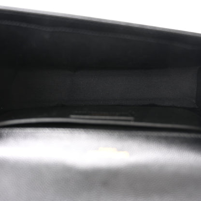Saint Laurent Grain De Poudre Medium Classic Monogram Kate Satchel Black 5 of 10