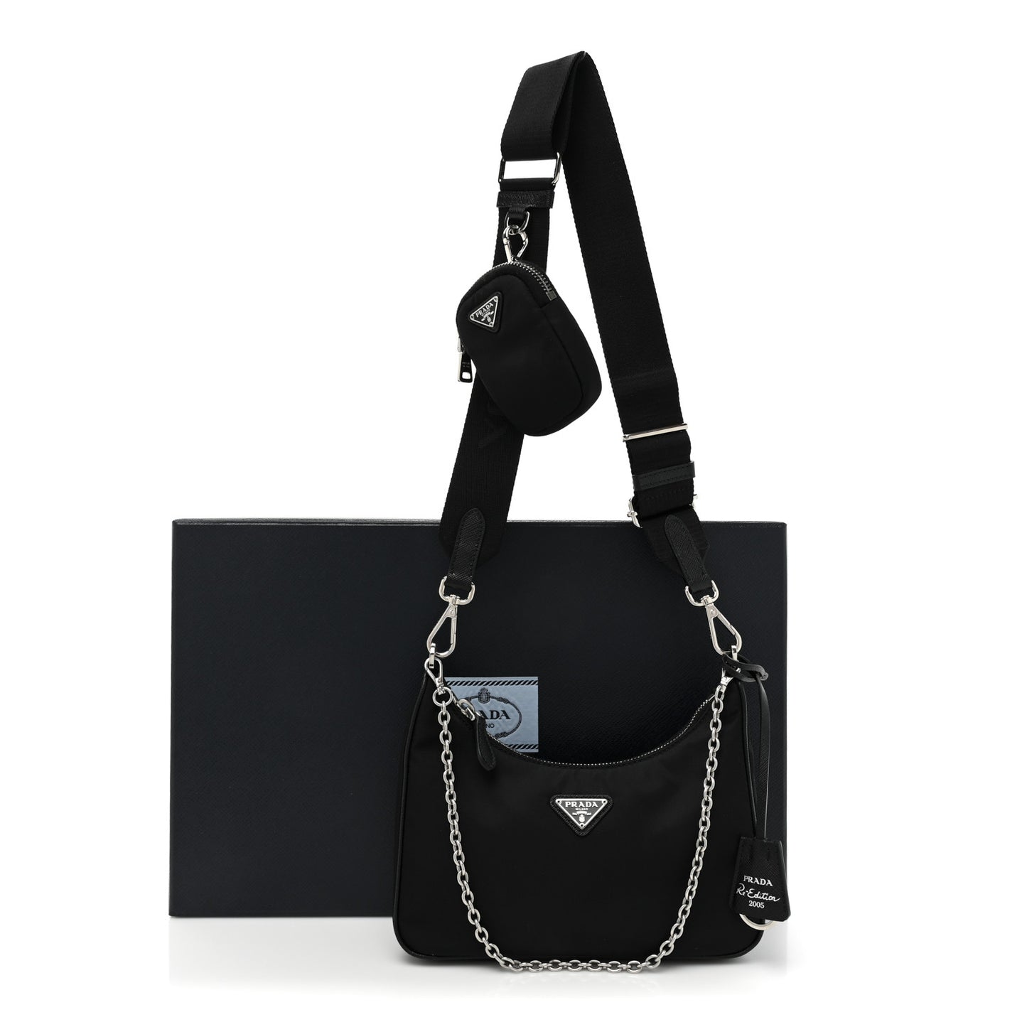 Nylon Re-Edition 2005 Shoulder Bag Black