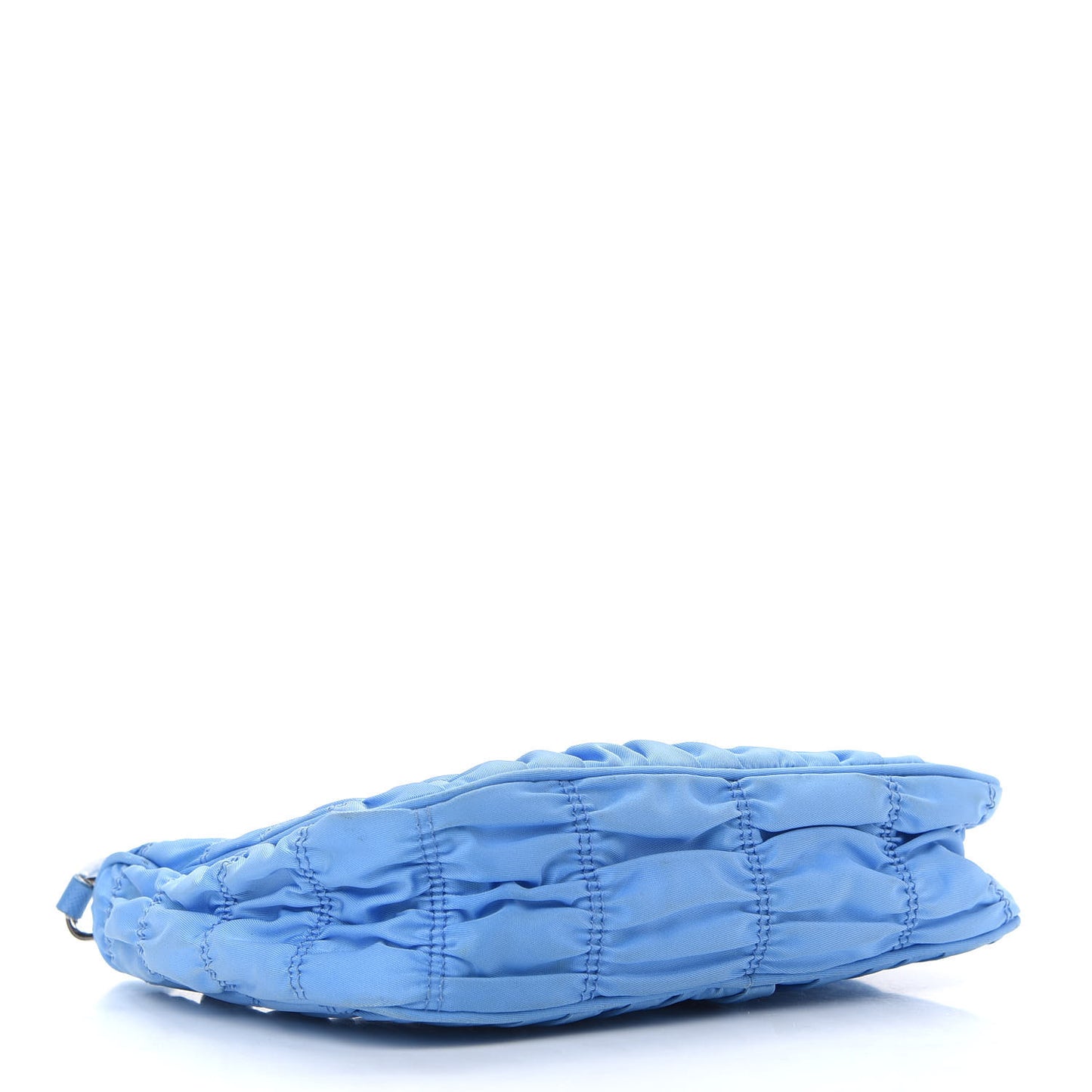 Tessuto Nylon Gaufre Shoulder Bag Light Blue