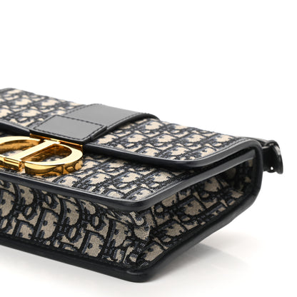 Christian Dior Oblique 30 Montaigne Flap Bag Blue 10 of 10
