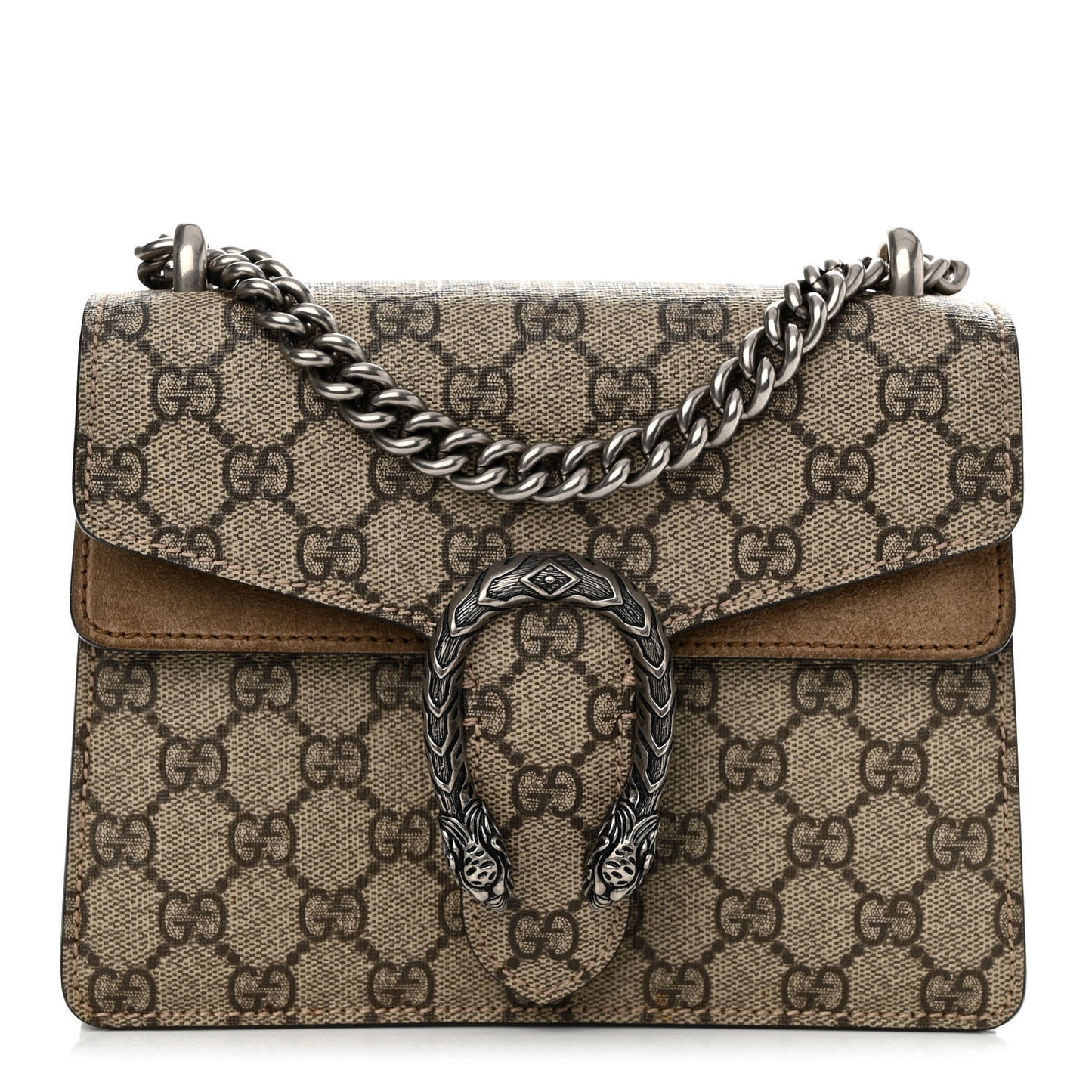 GG Supreme Monogram Mini Dionysus Shoulder Bag Taupe