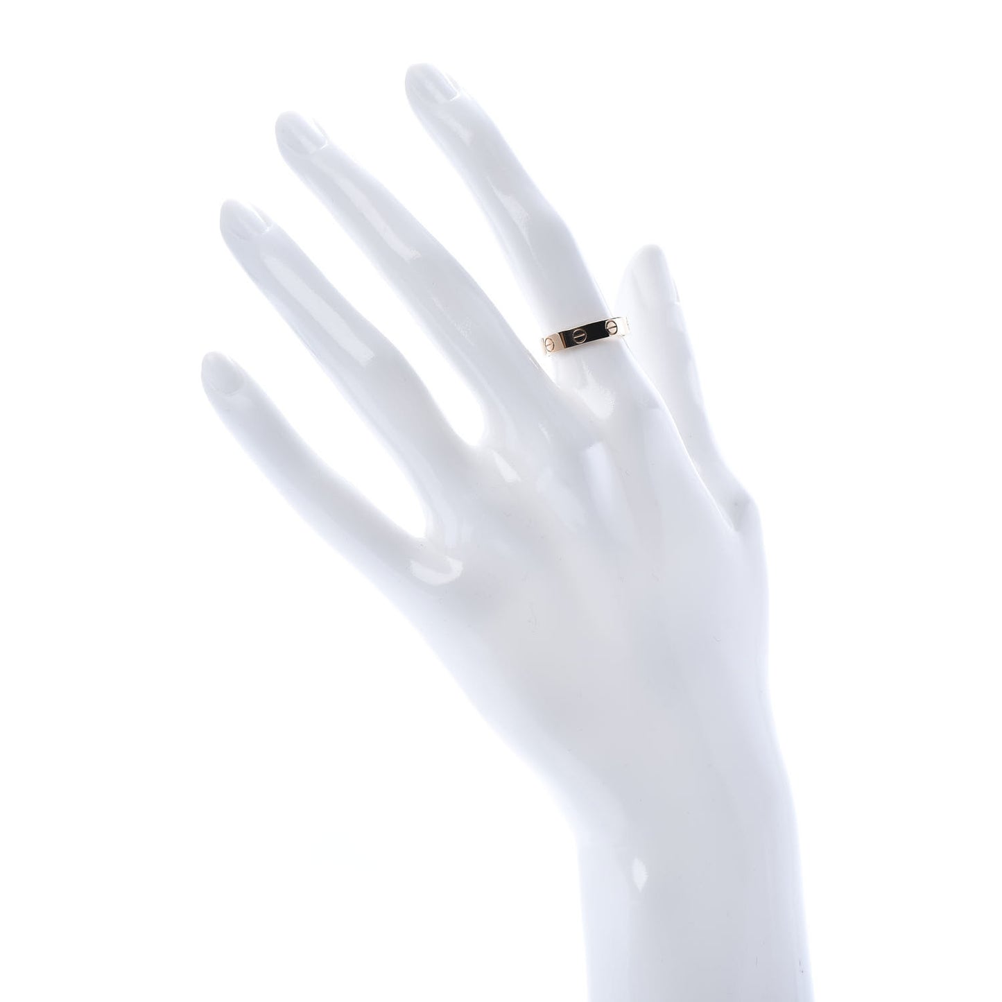 18K Pink Gold 3.5mm LOVE Wedding Band Ring 50 5.25