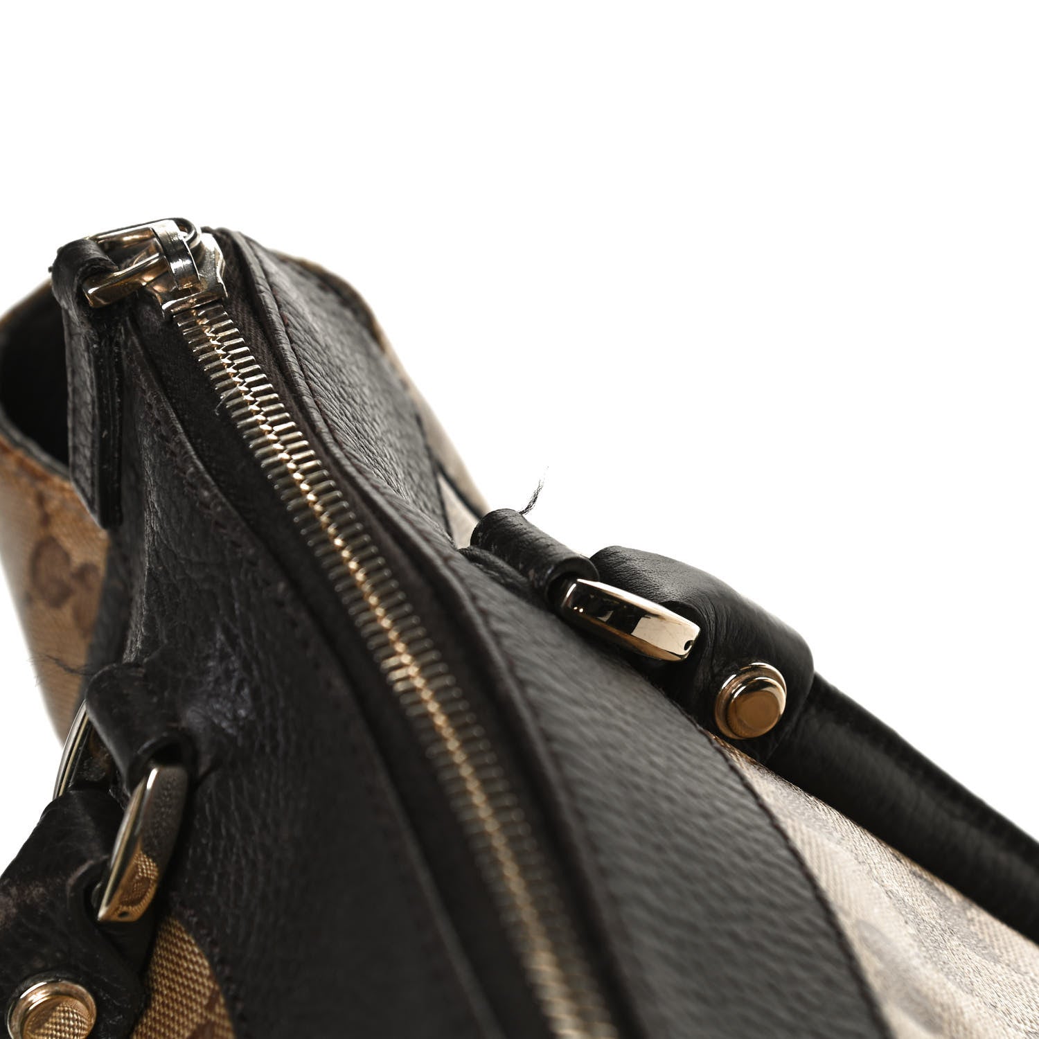 Gucci Crystal Monogram Large D Gold Ring Tote Dark Brown 13 of 14