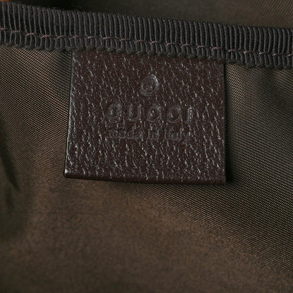 Gucci Monogram Natural Pigskin Large Diaper Bag Beige Ebony Cocoa Dark Chocolate 5 of 16