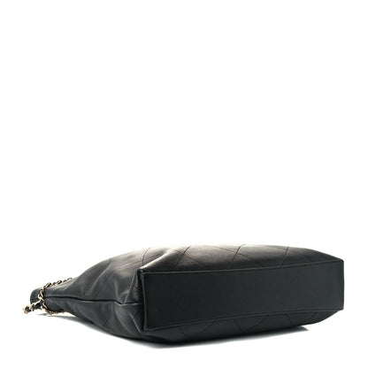 Chanel Calfskin Stitched Medium Shopping Tote Black 3 of 10