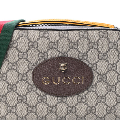 Gucci GG Supreme Monogram Web Neo Vintage Shoulder Bag Beige New Acero Crop 7 of 9