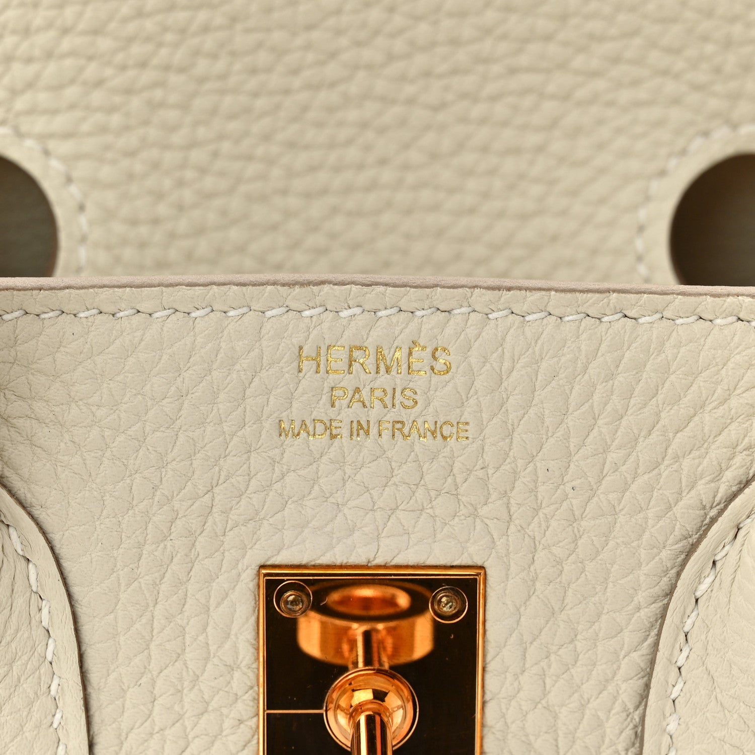 Hermes Togo Birkin 25 Craie 6 of 11