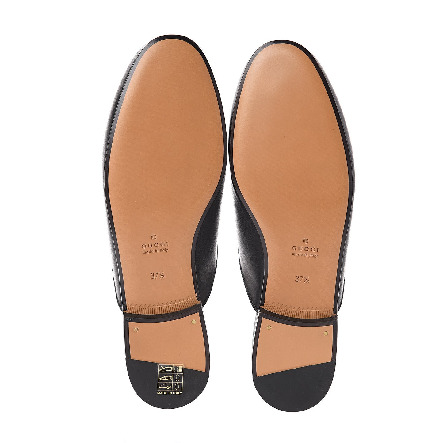 Calfskin Flower Embroidered Womens Princetown Slippers 37.5 Black