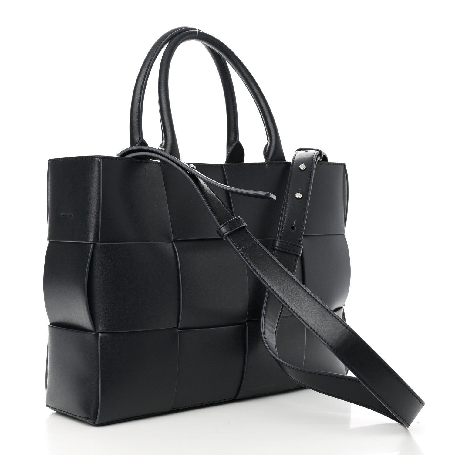 Bottega Veneta Nappa Maxi Intreccio Small Arco East West Tote Ardoise Glacier 3 of 9