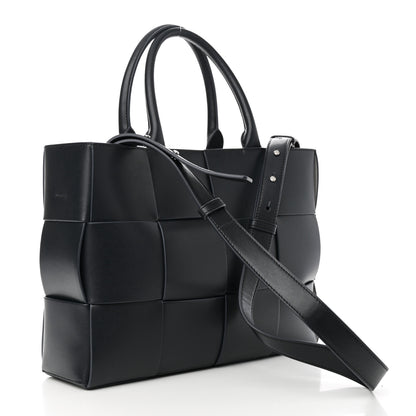 Bottega Veneta Nappa Maxi Intreccio Small Arco East West Tote Ardoise Glacier 3 of 9
