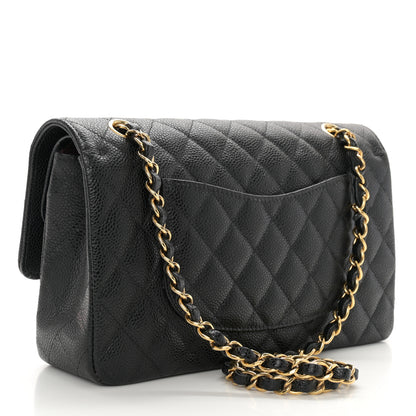 Chanel Caviar Quilted Medium Double Flap Black 3 of 11