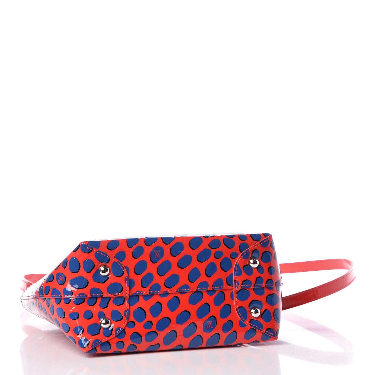 Vernis Jungle Dots Open Tote Coquelicot Denim