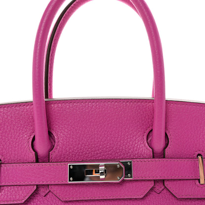 Hermes Taurillon Clemence Birkin 30 Magnolia 8 of 10