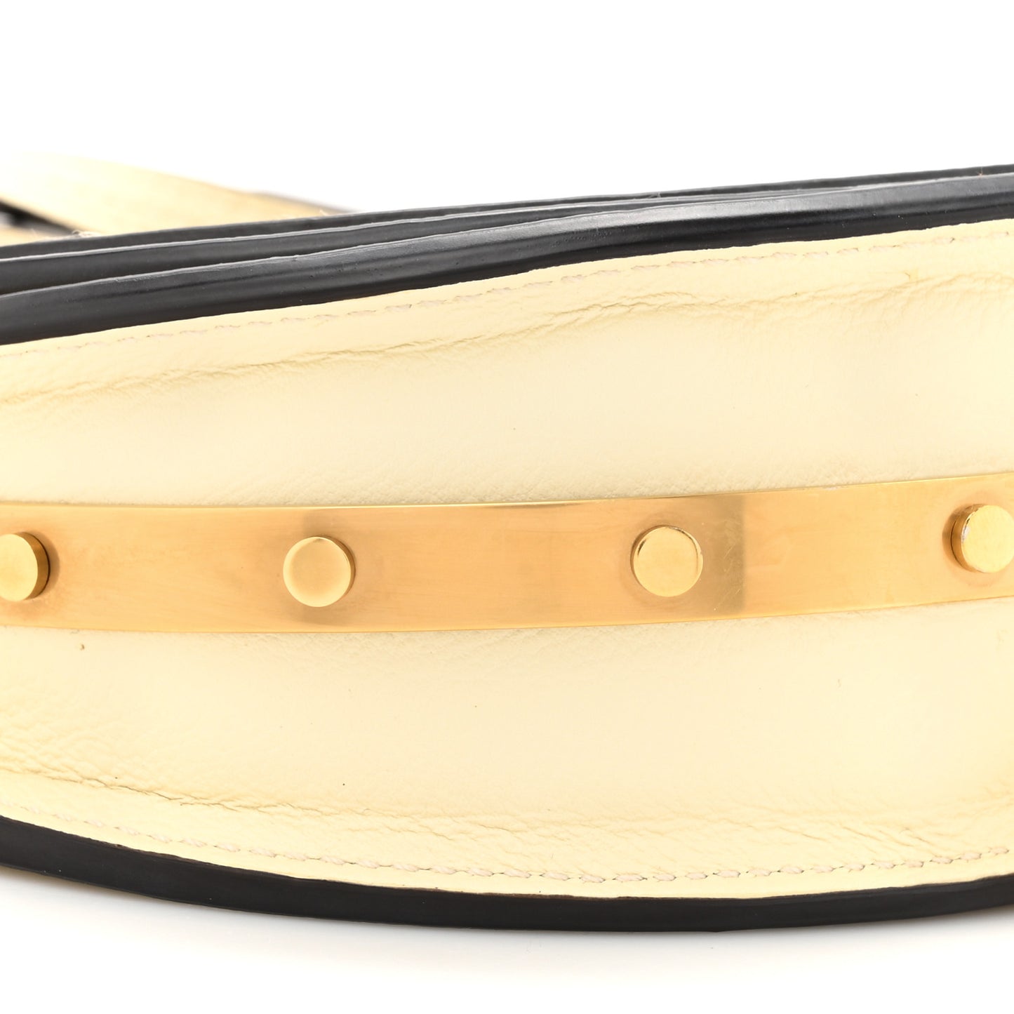 Calfskin Small Nile Bracelet Minaudiere Bag Off White