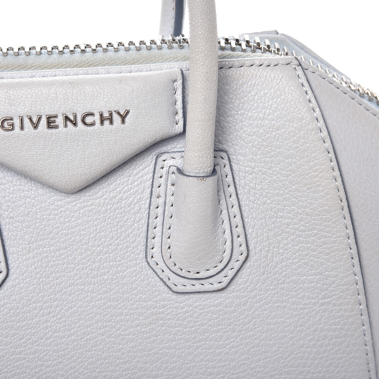 Givenchy Sugar Goatskin Mini Antigona Light Blue 12 of 20