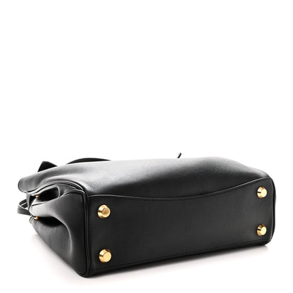 Balenciaga Natural Smooth Calfskin Small Rodeo Top Handle Handbag Black 4 of 9