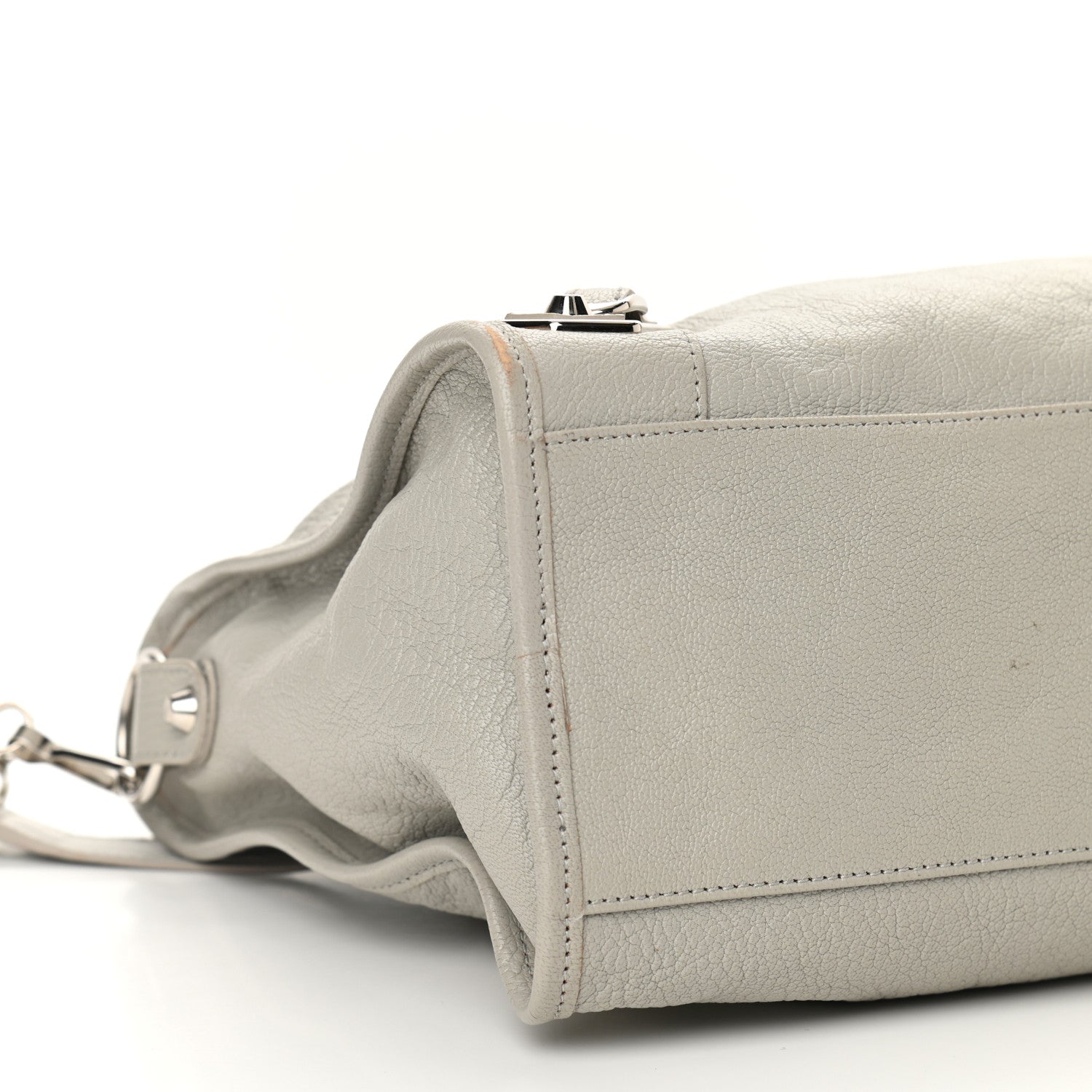 Balenciaga Chevre Silver Metallic Edge Hardware City Gris Glace 9 of 10