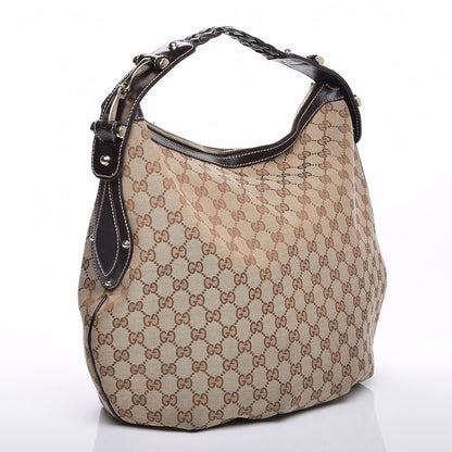 Gucci Monogram Medium Pelham Hobo Dark Brown 3 of 7