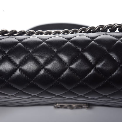Chanel Lambskin Quilted New Medium Boy Flap Black 8 of 8