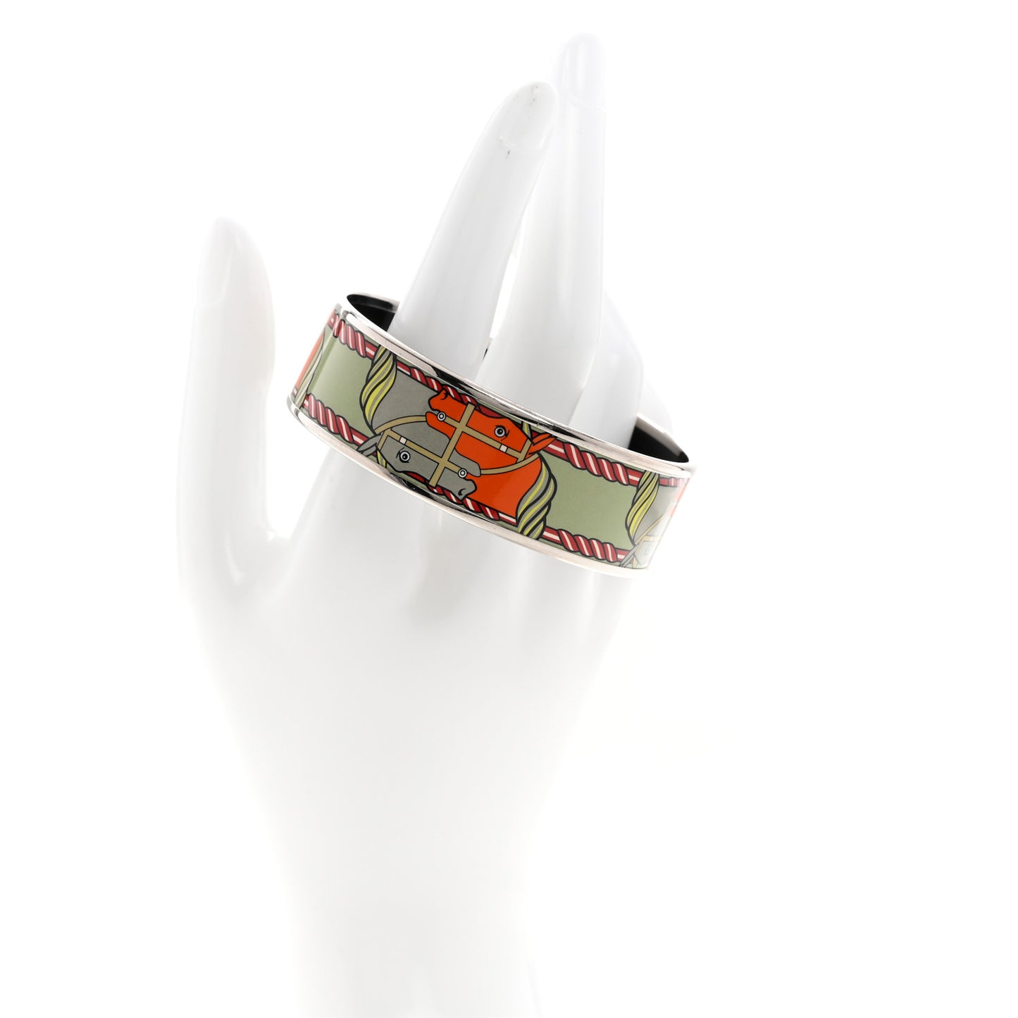 Enamel Printed Wide Quadrige Bracelet 70