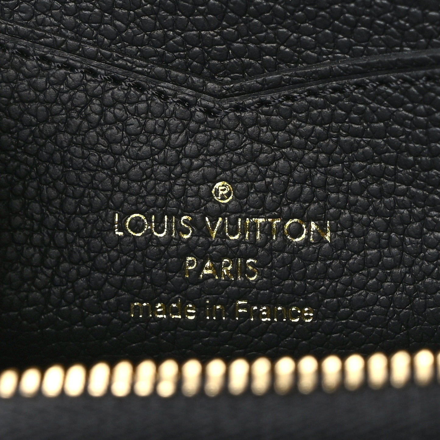 LOUIS VUITTON Empreinte Zippy Coin Purse Black