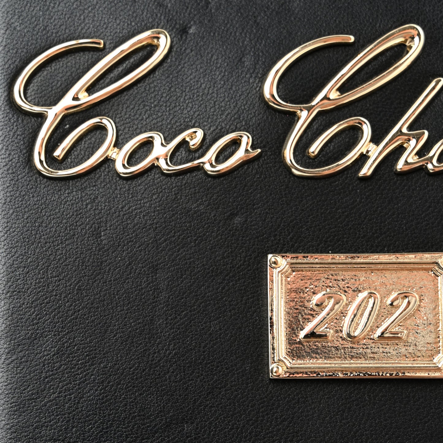 Lambskin Room Card Minaudiere Evening Bag Black Gold