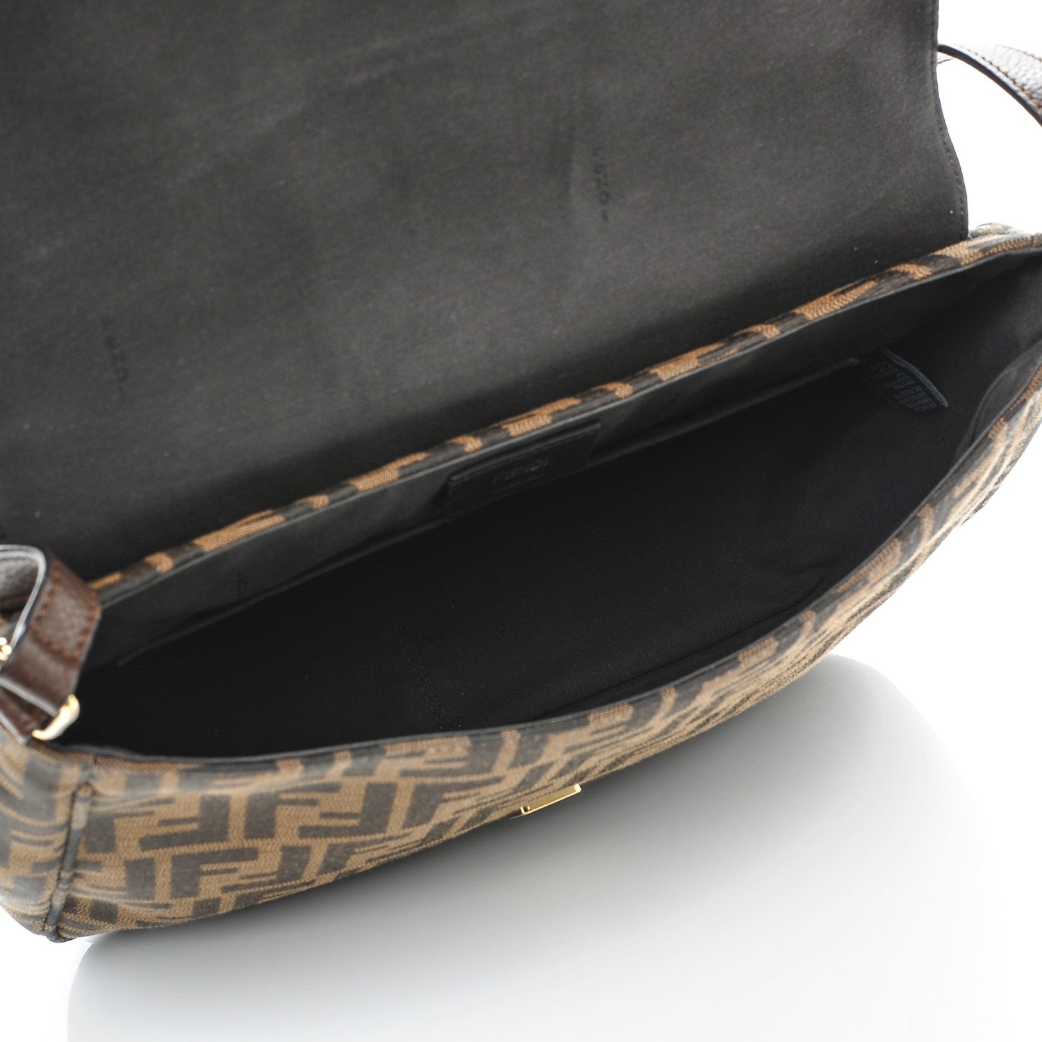 Fendi Zucca Vitello Artic Messenger Bag Tobacco Castagna 5 of 6