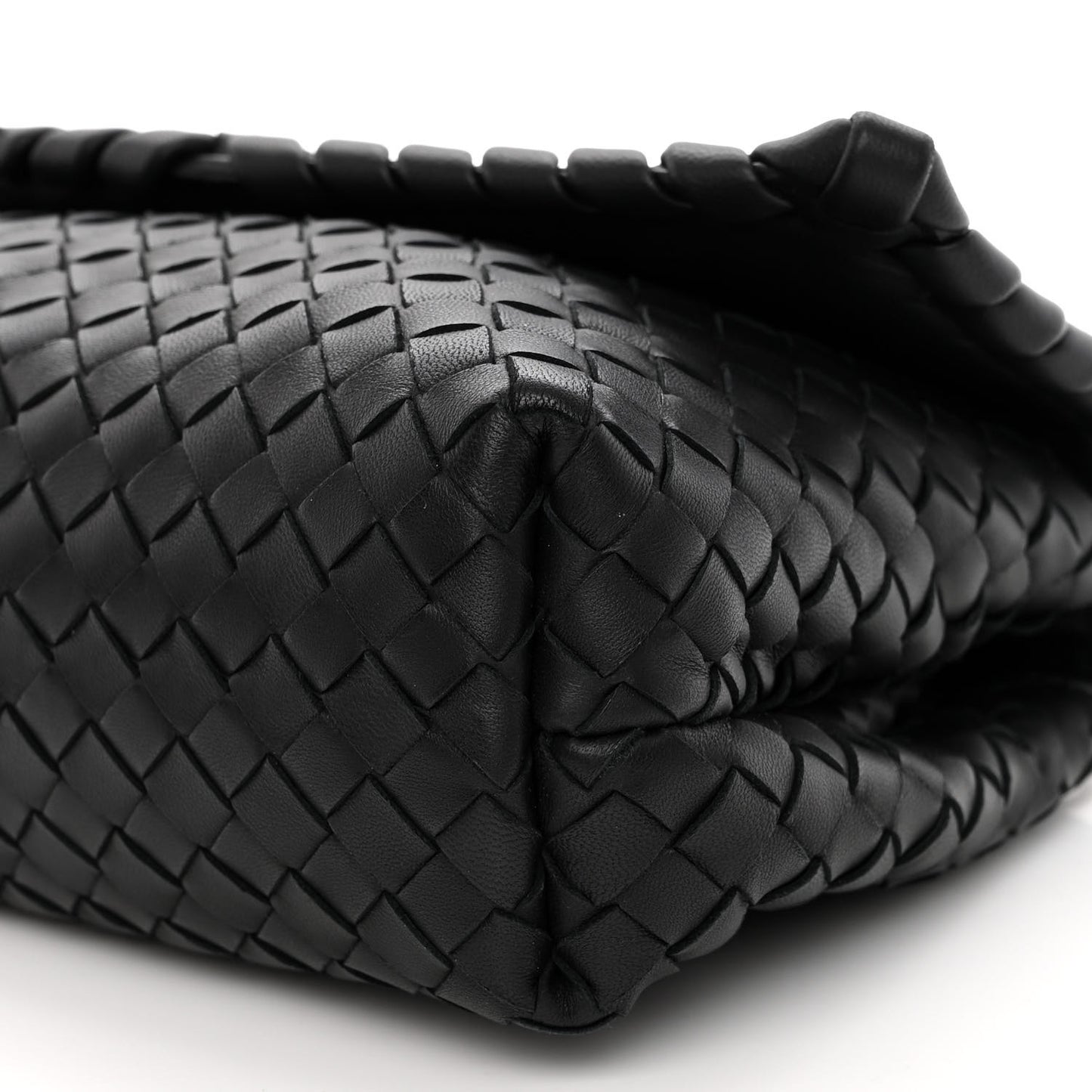 Nappa Intrecciato Baby Olimpia Shoulder Bag Black