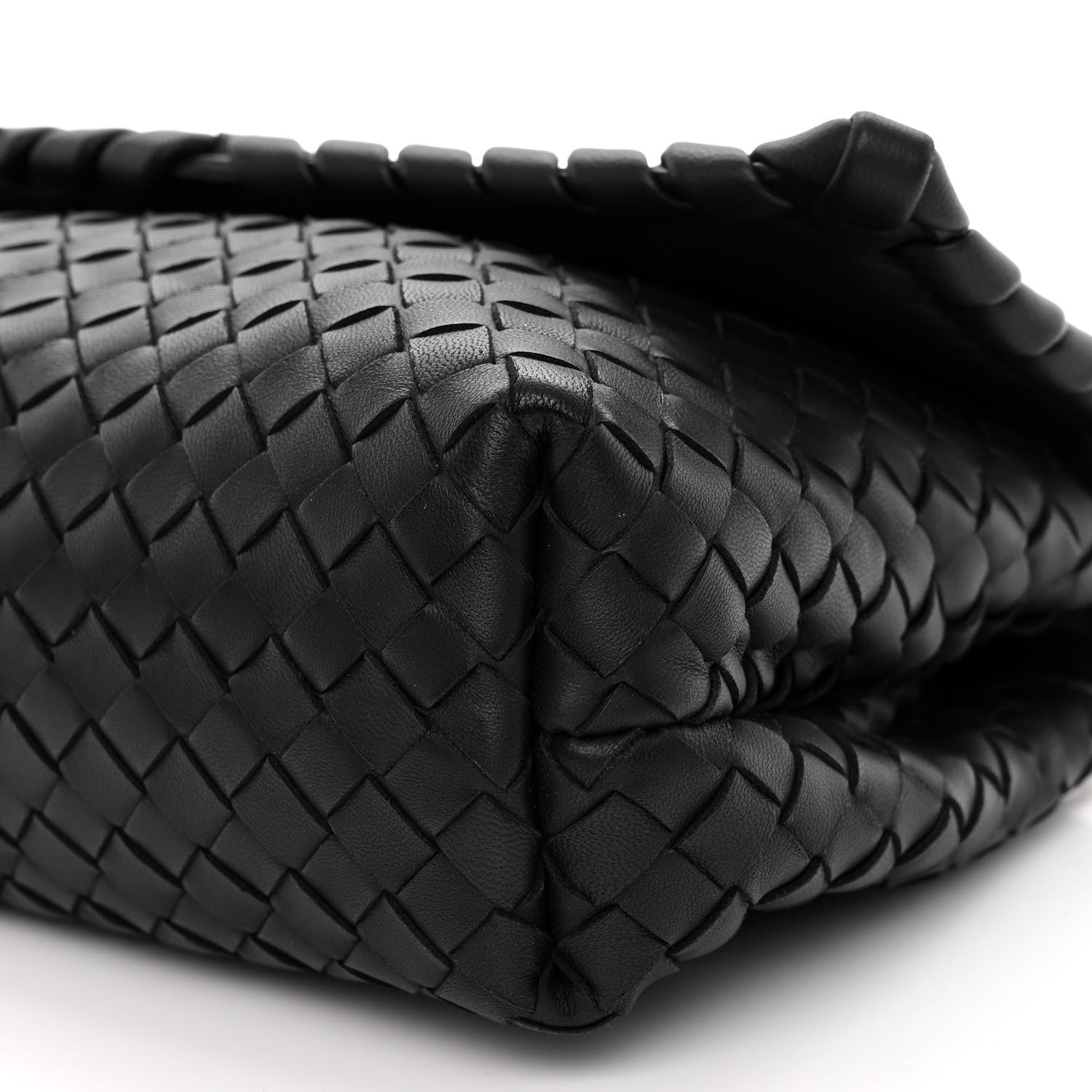 Bottega Veneta Nappa Intrecciato Baby Olimpia Shoulder Bag Black 9 of 9