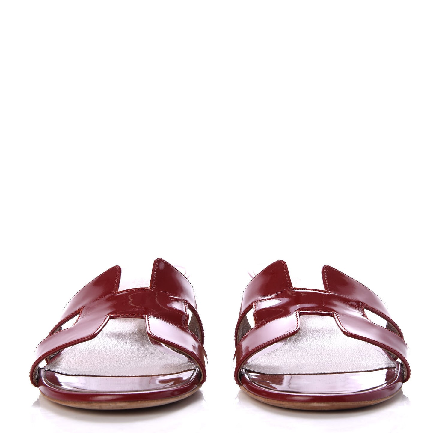 Patent Oasis Sandals 41 Cherry Tomato