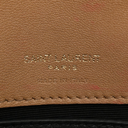 Saint Laurent Lambskin Chevron Quilted Small Loulou Natural Tan 6 of 13