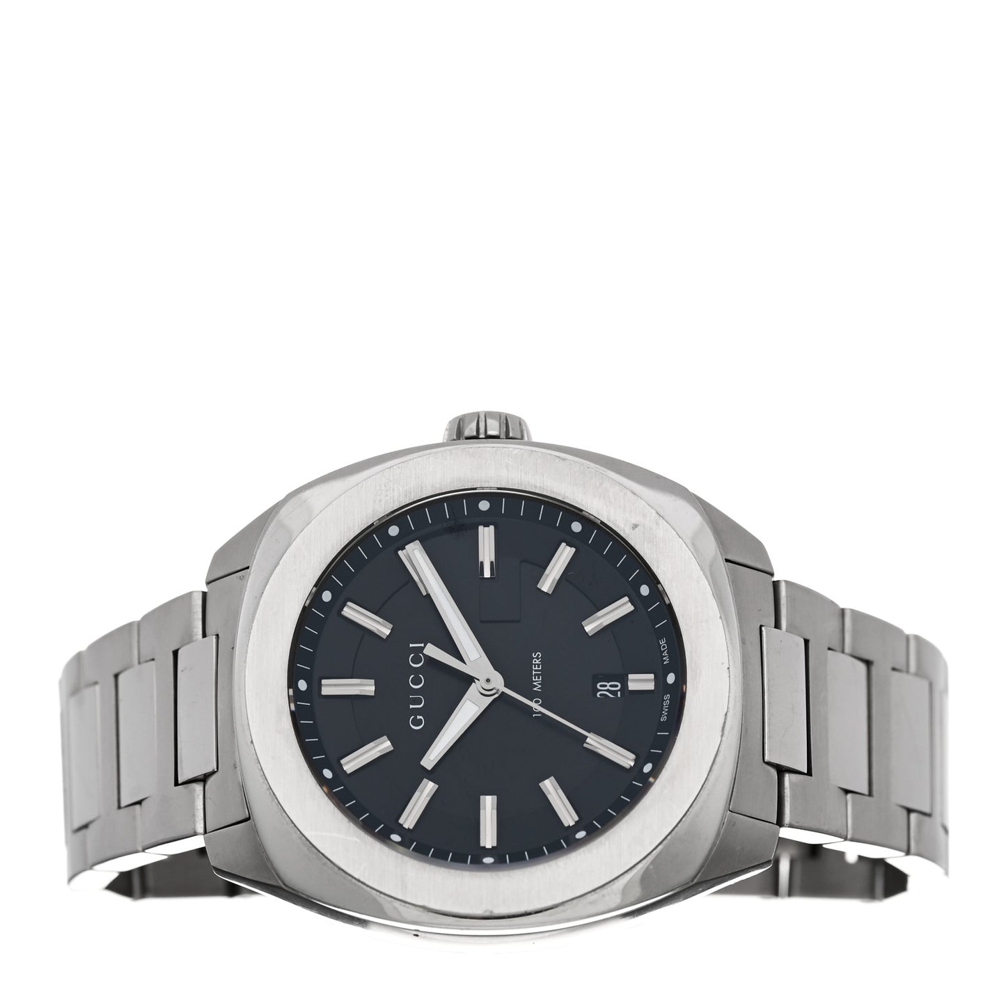 Stainless Steel 44mm GG2570 Quartz Watch Black