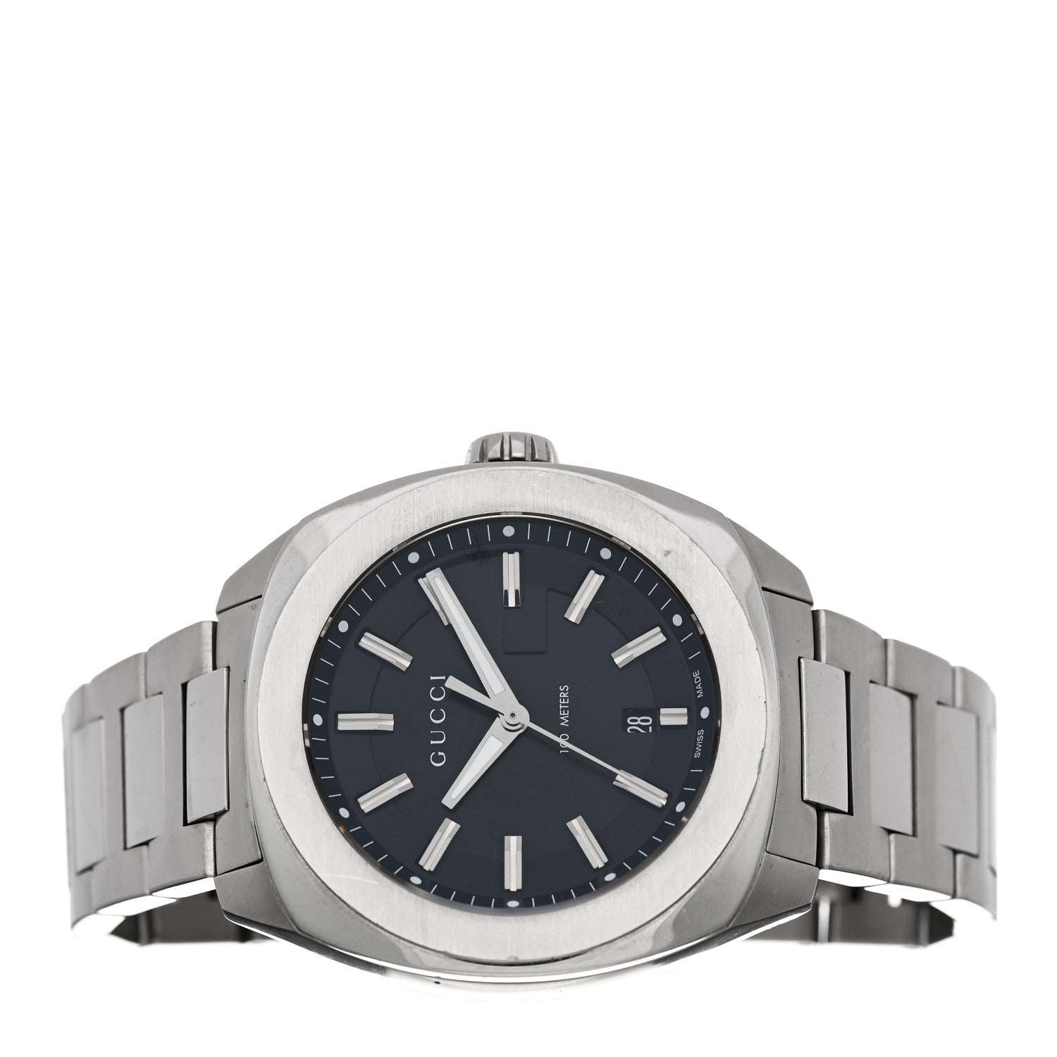 Gucci Stainless Steel 44mm GG2570 Quartz Watch Black 2 of 4