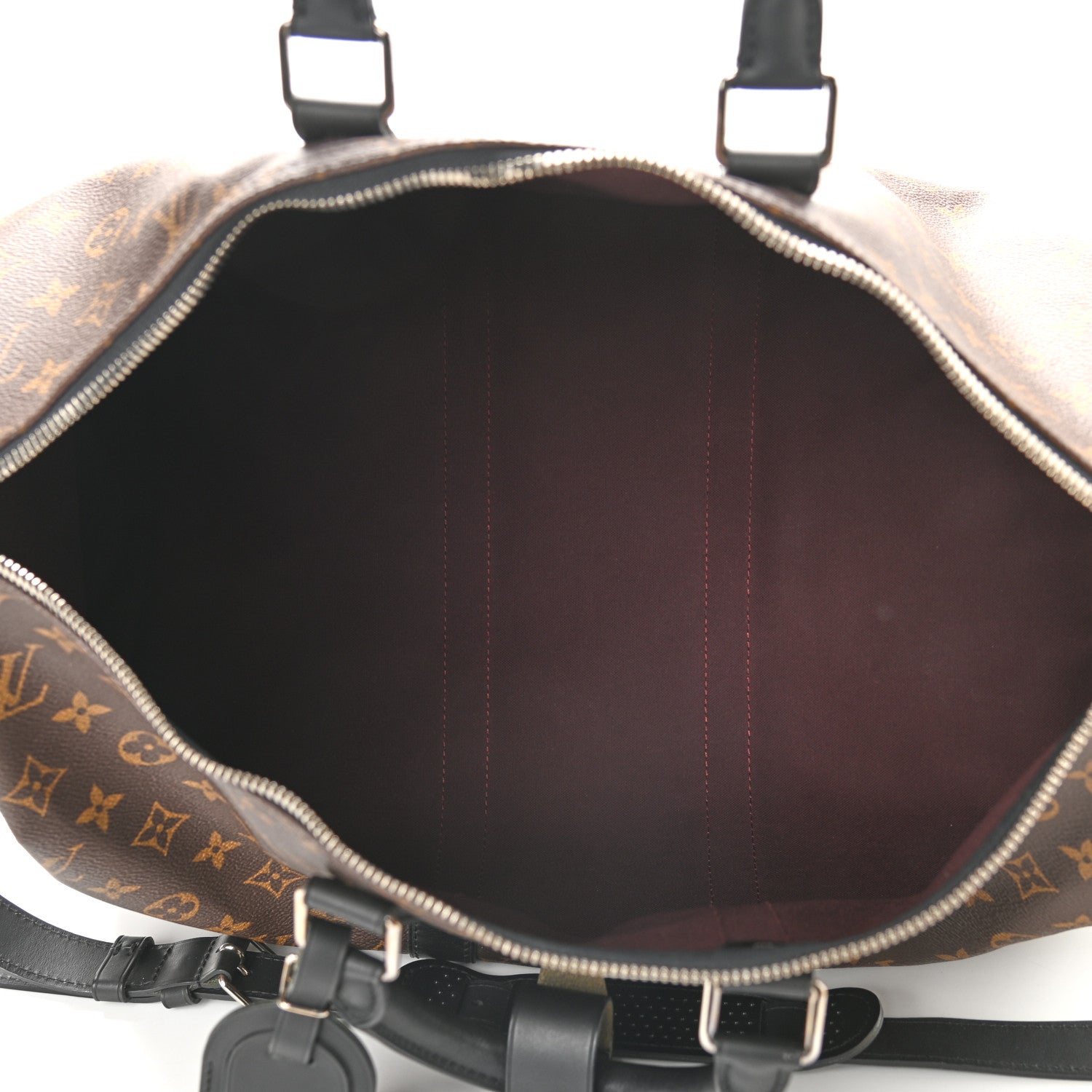 Louis Vuitton Monogram Macassar Keepall Bandouliere 45 5 of 9