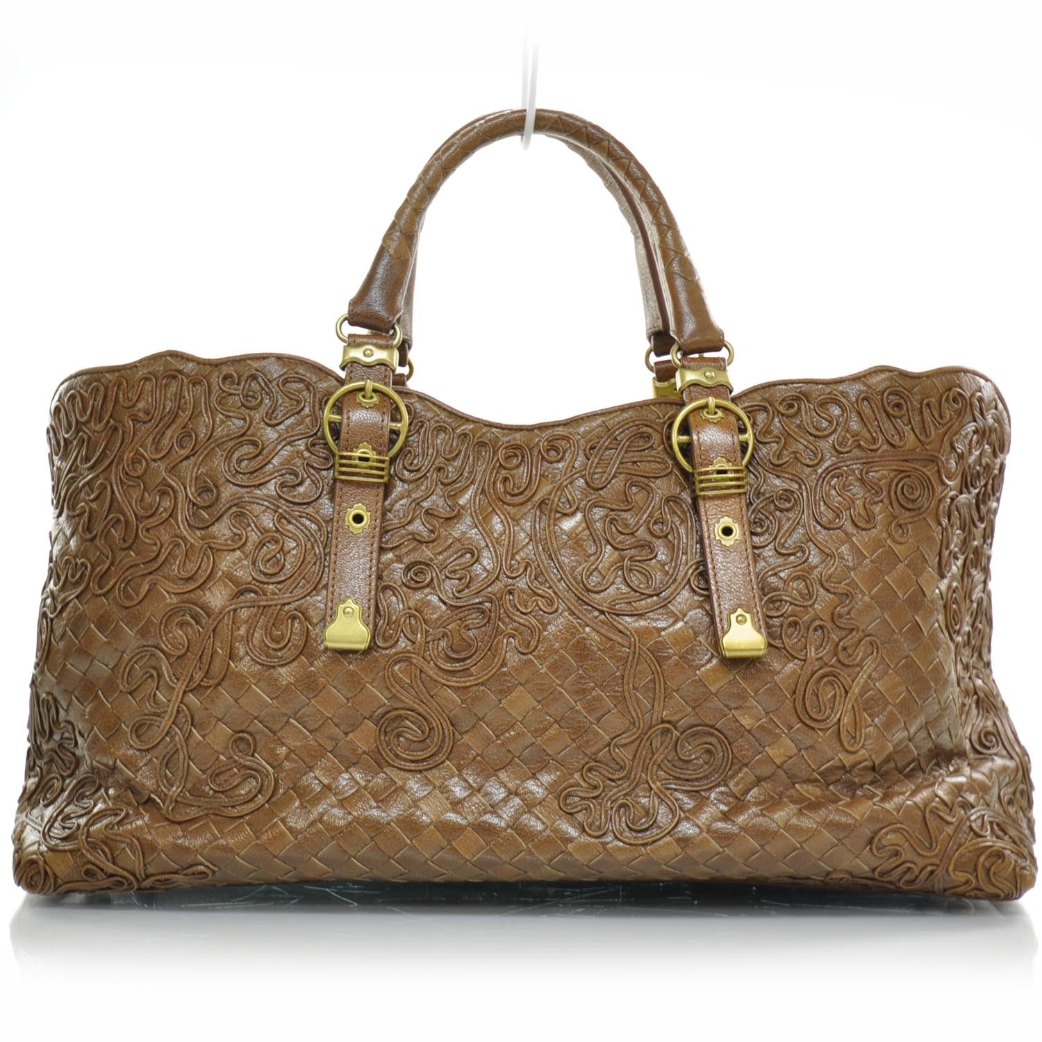 Bottega Veneta Woven Leather Cornely Tote Noce 1 of 10