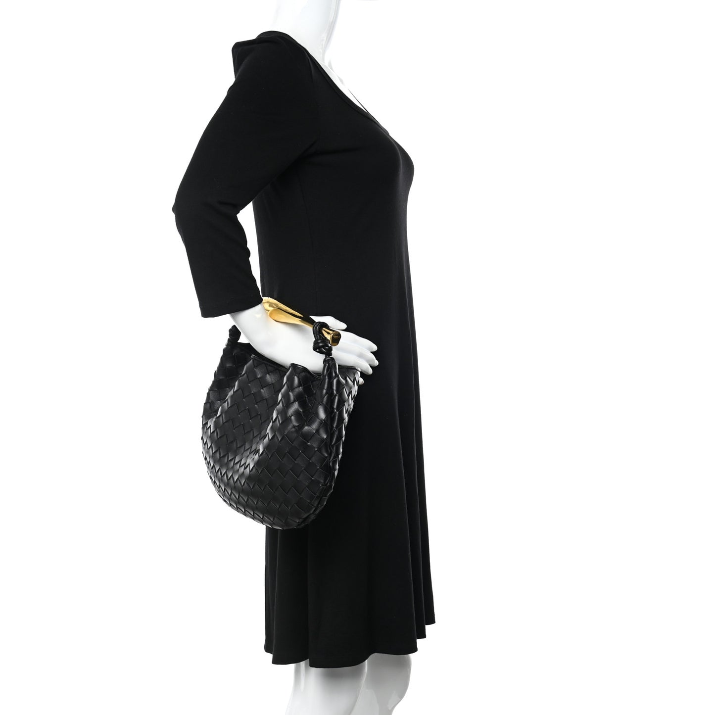 Nappa Intrecciato Sardine Bag Black