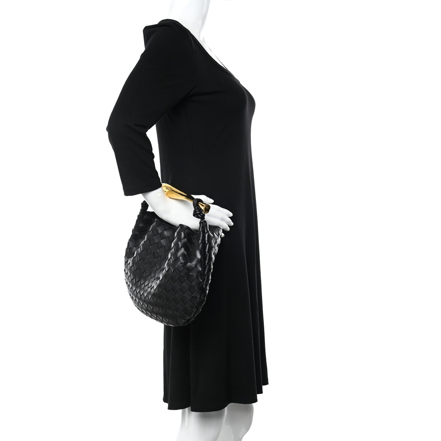 Bottega Veneta Nappa Intrecciato Sardine Bag Black 2 of 11