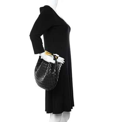 Bottega Veneta Nappa Intrecciato Sardine Bag Black 2 of 11
