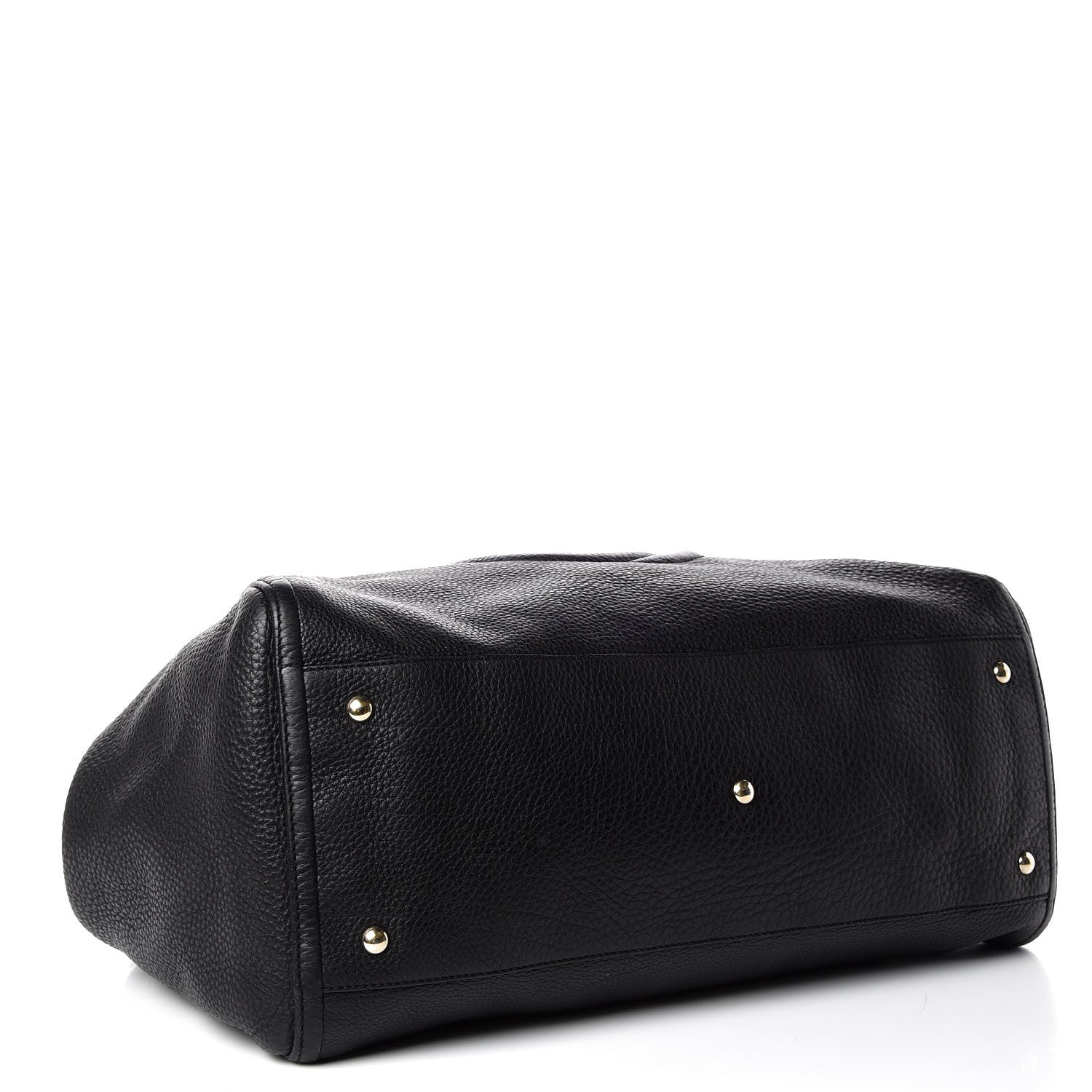 Gucci Pebbled Calfskin Large Soho Shoulder Bag Black 4 of 12