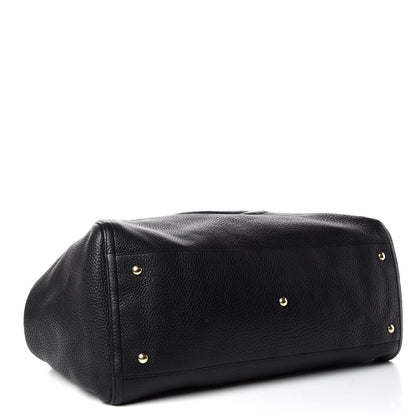 Gucci Pebbled Calfskin Large Soho Shoulder Bag Black 4 of 12