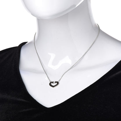Cartier 18K White Gold Medium Hearts and Symbols Necklace 2 of 7