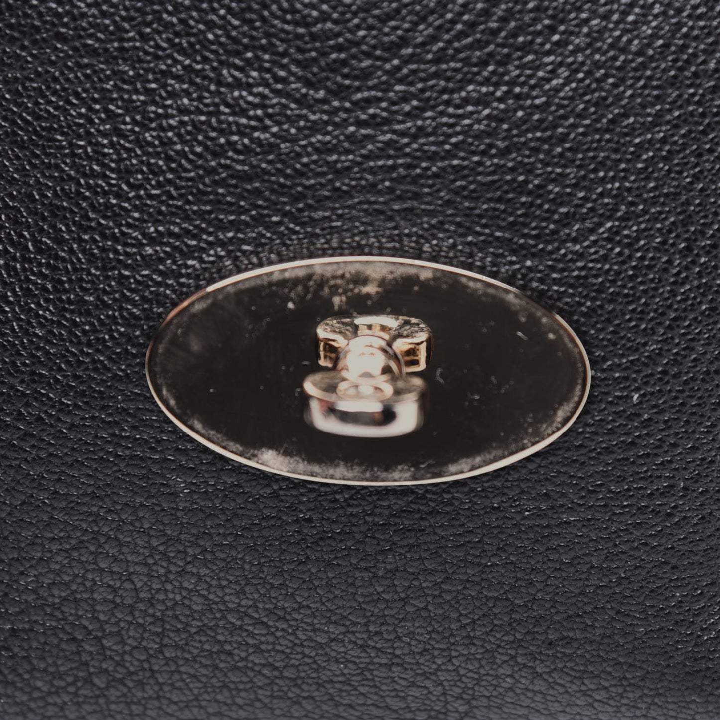 Classic Grain Calfskin Mini Lily Black