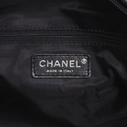 Chanel Coated Canvas Paris Biarritz Hobo Black 5 of 7