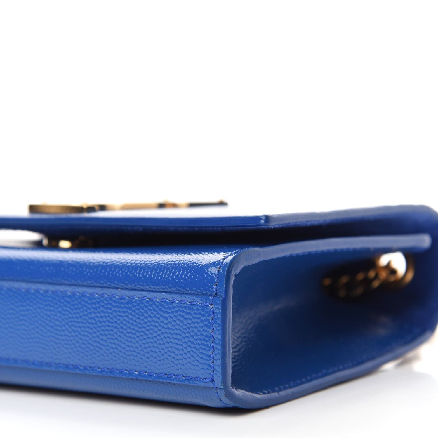Saint Laurent Grain De Poudre Small Classic Monogram Kate Satchel Royal Blue 7 of 11